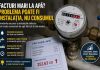 Facturi mari la apă? Problema poate fi instalația, nu consumul Apometru care indică un consum ridicat de apă într-un apartament din București, sugerând pierderi în instalația sanitară
