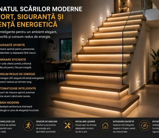 Iluminatul scarilor moderne – confort, siguranta si eficienta energetica