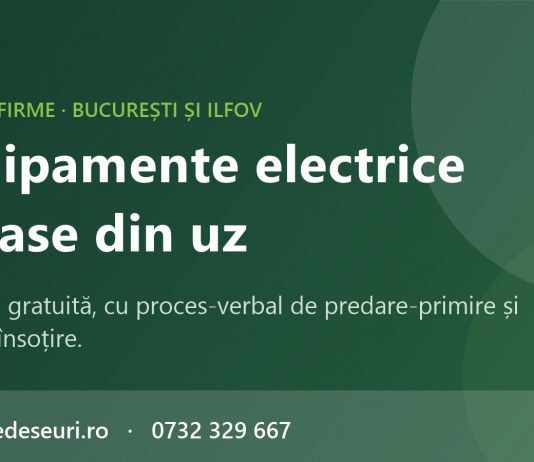 Echipamentele electrice scoase din uz: ce trebuie să știe firmele din București și Ilfov